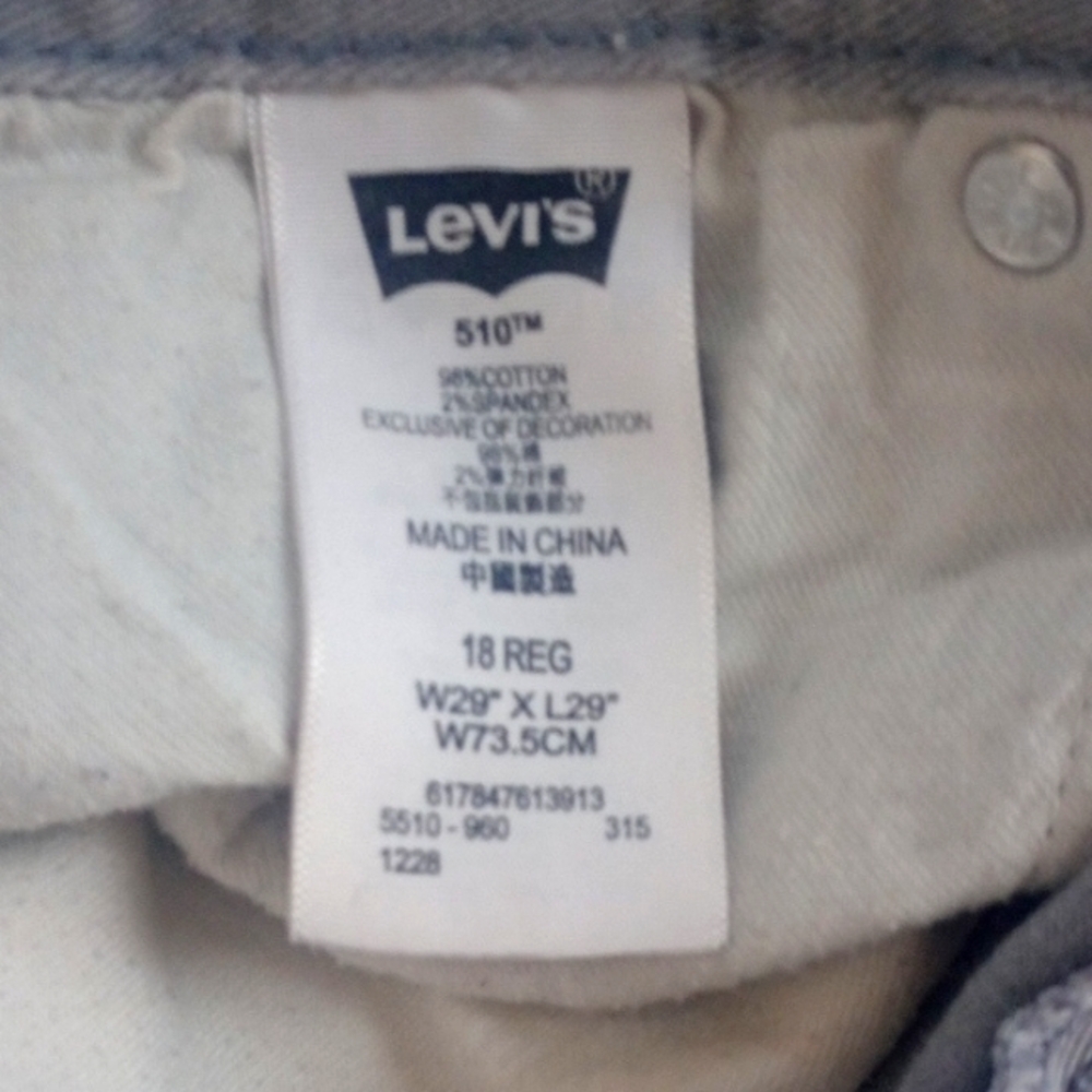 510 Levi's 18 reg